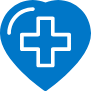 blue health,heart,add,hospital,healthcare